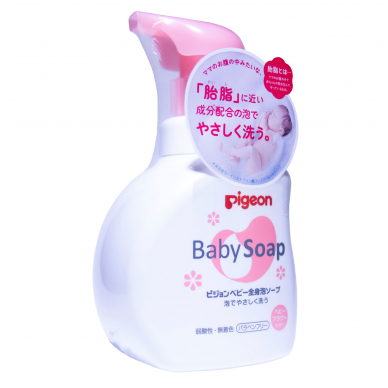 PIGEON "Baby foam Soap" skystas muilas - pienelis kūdikiams su keramidais, 500 ml